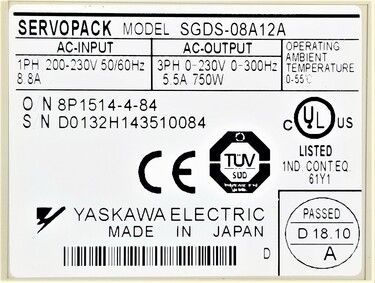 SGDS-08A12A | Yaskawa AC Motors